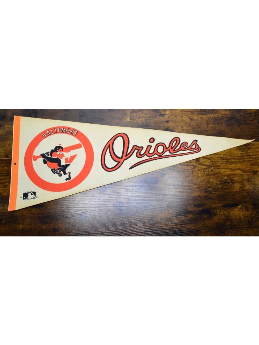 Vintage MLB Baltimore Orioles pennant collectible souvenir 30 inches